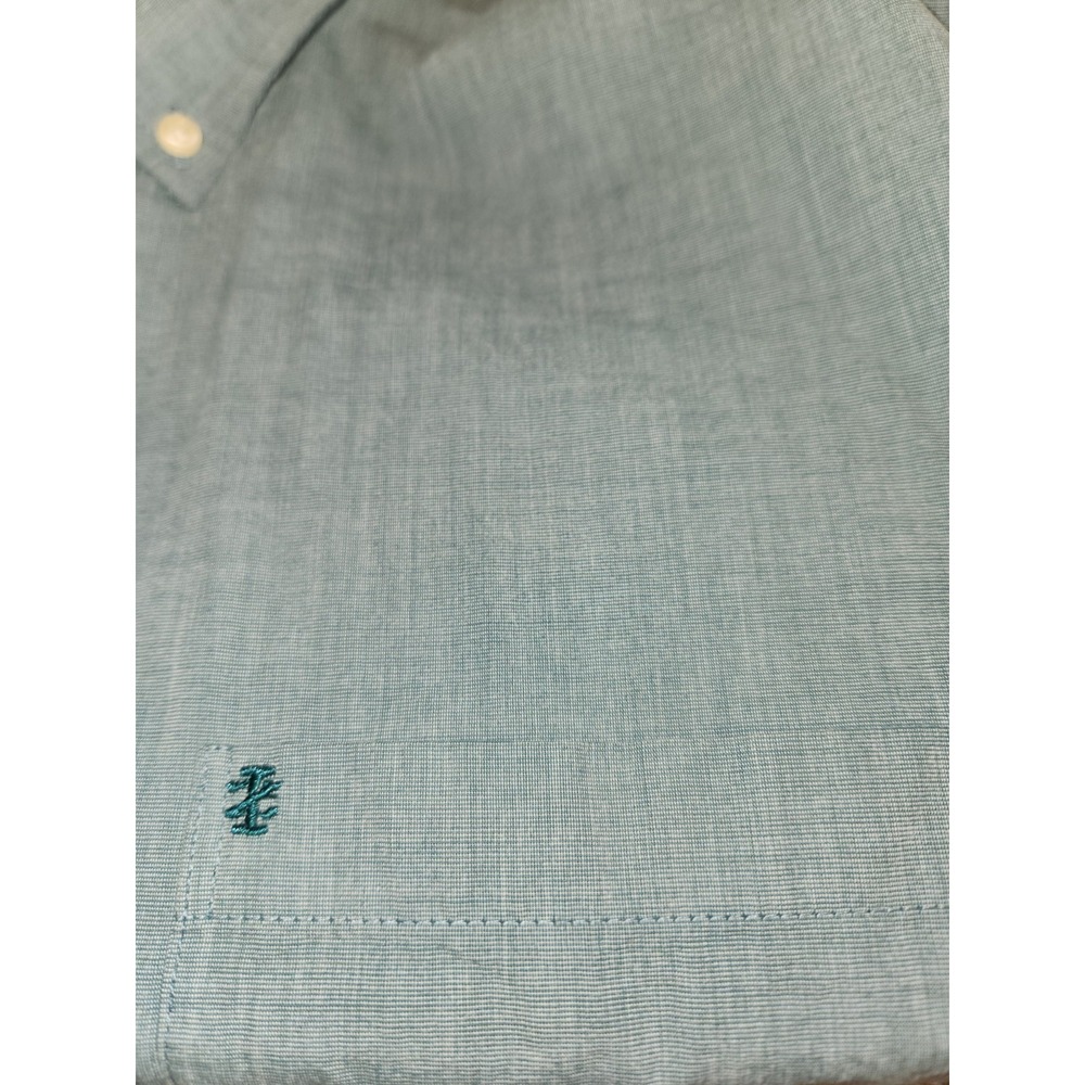 Izod Men's Green Button-up Long Sleeves Size Large - Picture 3 of 5